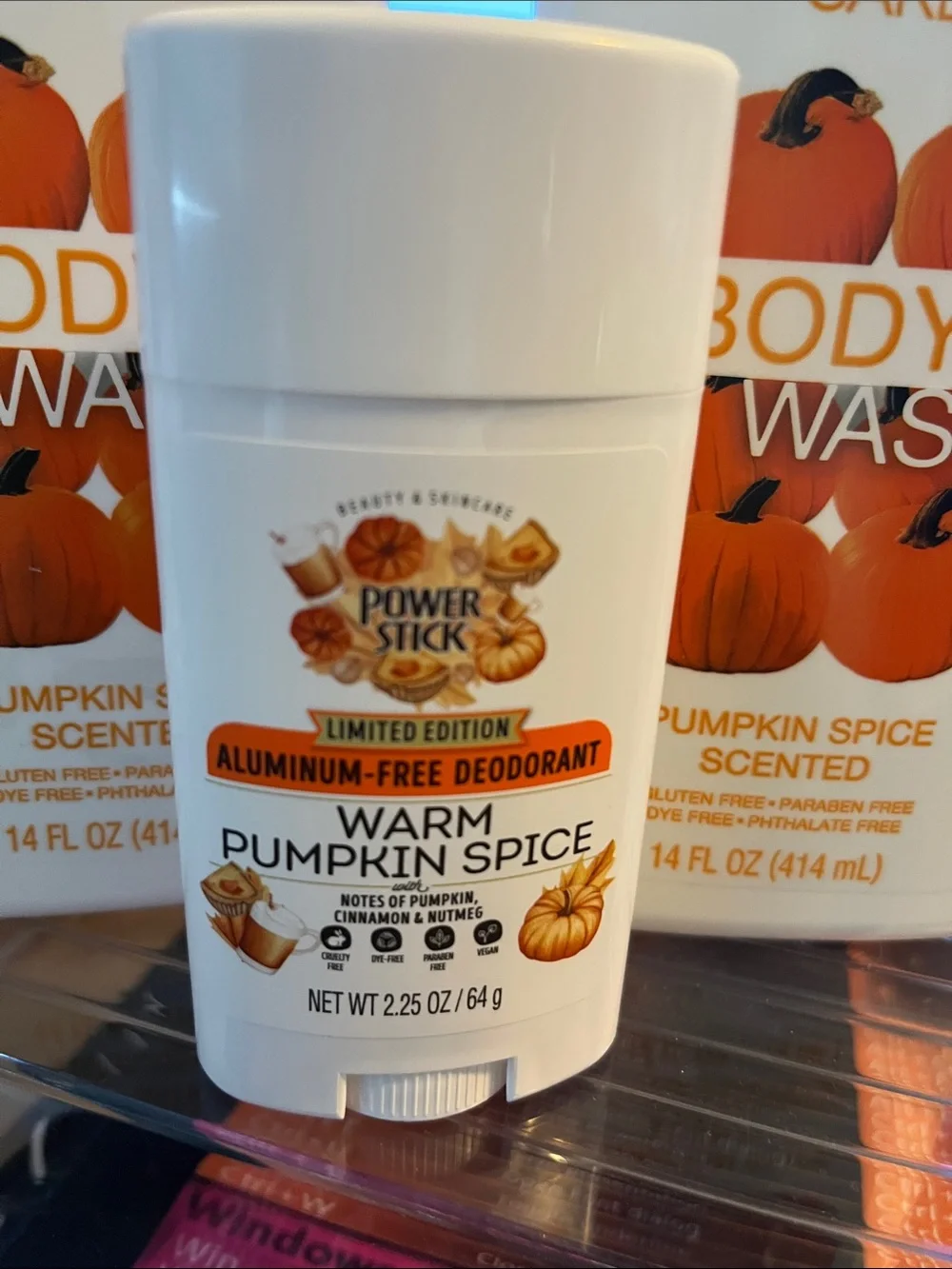 Personal Care Pumpkin Spice Body Wash & Power Stick Deodorant - Warm Orange